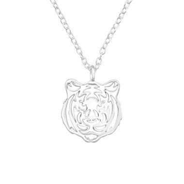 Tiger Halskette aus 925 Silber