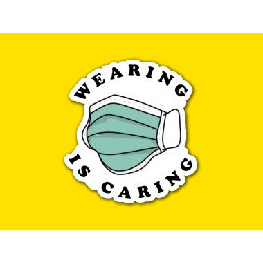 Wearing Is Caring Individuell Gestanzte Aufkleber