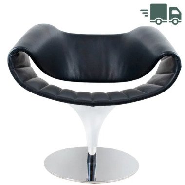 Züco PERILLO Lounge Sessel PE 837 Echtleder schwarz