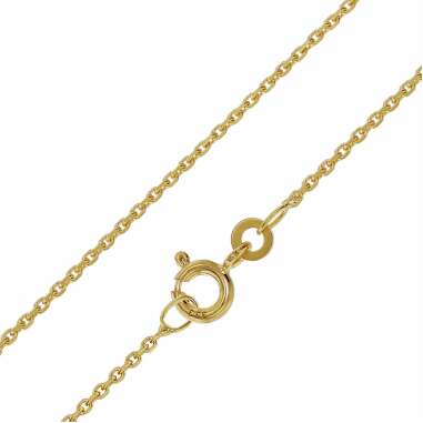Ankerkette aus Gold & trendor 51870 Halskette Gold 333/8K Diamantierte