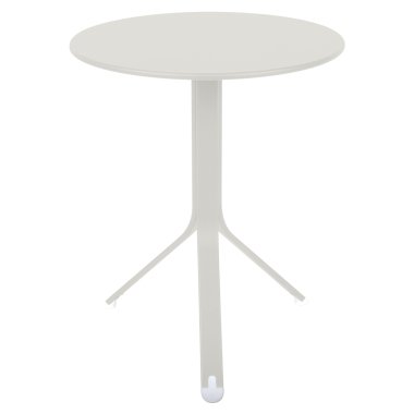 Design Bartisch Rund & Fermob Rest´O Tisch rund A5 Lehmgrau