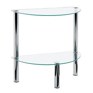 HAKU Möbel Beistelltisch Glas transparent