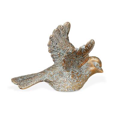 Kleine Grabfigur Vogel aus Bronzeguss Vogel