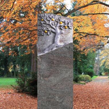 Naturstein Grabmal Urnengrab mit Baum Miranda
