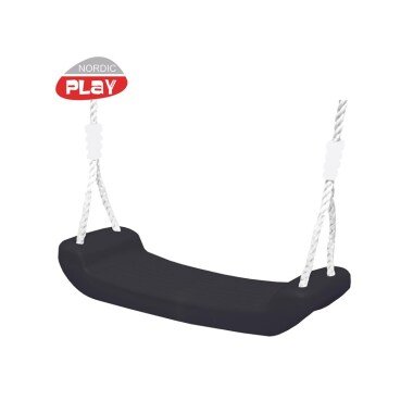 Nordic Play Swing seat w/ rope black