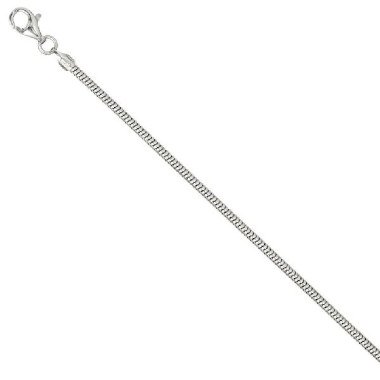 Schlangenkette 925 Silber 1,9 mm 70 cm Halskette Kette Silberkette Karabiner CJ