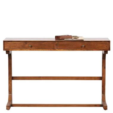 Schreibtisch aus Akazie Massivholz Vintage Design