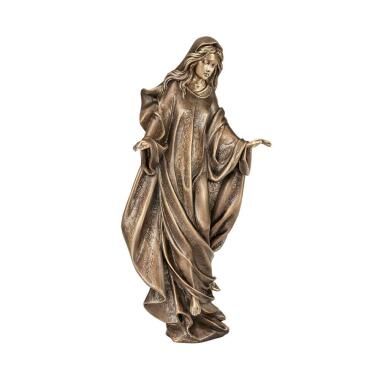 Segnende Madonna aus Bronze oder Alu stehend Madonna Lea / Aluminium grau