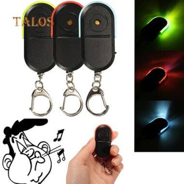 Sound Alarm Whistle Control Schwarz LED Taschenlampe