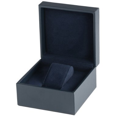 Uhrenbox mit Kunstleder & Uhren-Geschenkbox aus blauem Kunstleder RS-3030-1BLUE