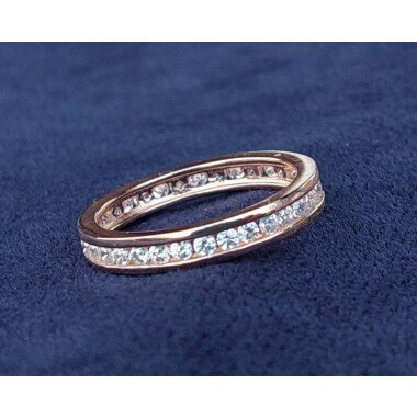 Vintage Memory Ring 925Er Silber Verlobungsring Hochzeitsring Endlos Gr 23