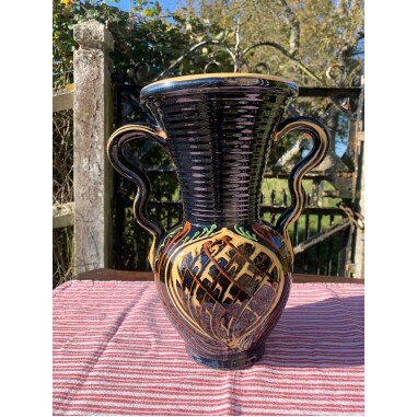 Vintage Vase Im Vallauris-stil
