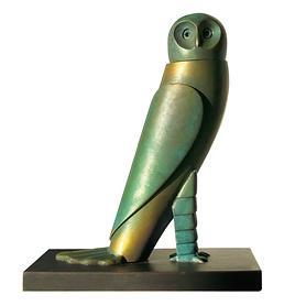 Bronze-Skulptur 'Kleine Eule'  DIREKTVERSAND