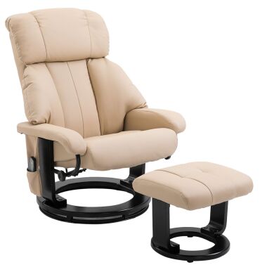 Funktionssessel in Beige & HOMCOM Massagesessel Fernsehsessel Sessel mit