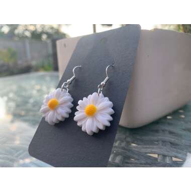 Gänseblümchen Blume Ohrringe | Niedliche