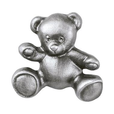 Günstiger Grabstein aus Bronze & Kleiner Teddy aus Alu oder Bronze für Grabmal Teddy / Aluminium