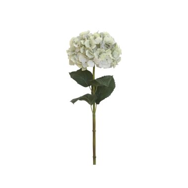 Kunstblume Hortensie mit Blätter, H85 cm, creme