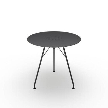Outdoor-Tisch & Outdoor Tisch CIRCUM Platte Aluminium schwarz pulverbeschichtet