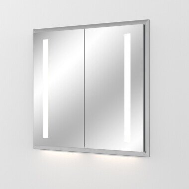 Sanipa Reflection Aluminium-Wandeinbau-Spiegelschrank