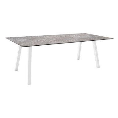 Stern Tisch 220x100 cm Vierkantrohr Aluminium