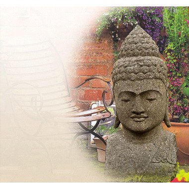 Buddha Figuren Bedeutung Buddhakopf aus Stein