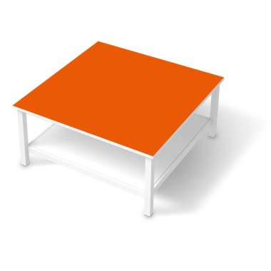 Klebefolie für Möbel IKEA Hemnes Tisch 90x90 cm Design: Orange Dark