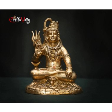 Messing Lord Shiva 17cm Statue, Idol, Figuren