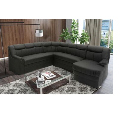 Ben Wohnlandschaft, zeitlose Couch mit hochwertiger Ferderkern-Polsterung, U-For
