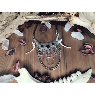 Knochen Halskette // Hexenkette, Hexenschmuck, Knochenschmuck, Knochenkette