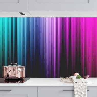 Küchenrückwand Abstrakt Rainbow Display II