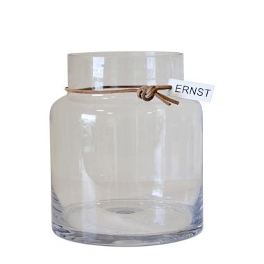 Vase Glas Zylinder 18 cm H