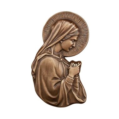 Bronzerelief für die Wand Madonna betend