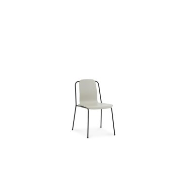 Designer Armlehnstuhl & Normann Copenhagen Studio Stuhl ohne Armlehne hellgrau