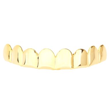 Grillz Gold One size fits all TOP TEETH 8