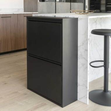 Küchenschrank mit Mülltrennung modernem Design