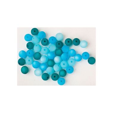 Polaris-Perlen-Mix, 6mm Blau