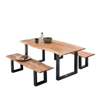 TABLES&Co Tischgruppe 180x90 Akazie Natur