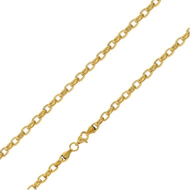 trendor 75887 Halskette für Frauen Gold auf Edelstahl Erbskette 40 cm