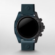 Uhrenarmband Smartwatch Diesel DZT2026 Leder Blau 22mm