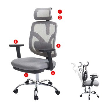 Bürostuhl MCW-J92, Schreibtischstuhl, ergonomisch