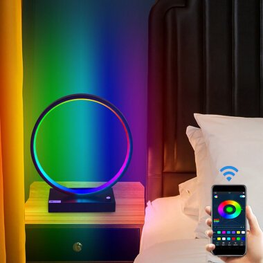 Creative RGB LED Desk Lamp Smart BedsideLight