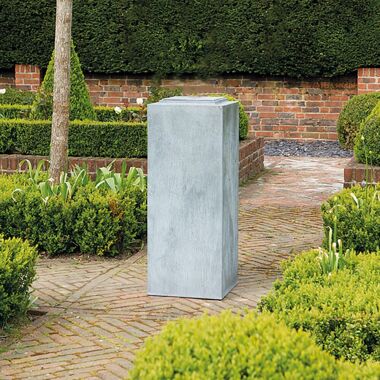 Metall Garten Säule für Sonnenuhr & Skulpturen - Nimerena / 100x40x40cm (HxBxT) 