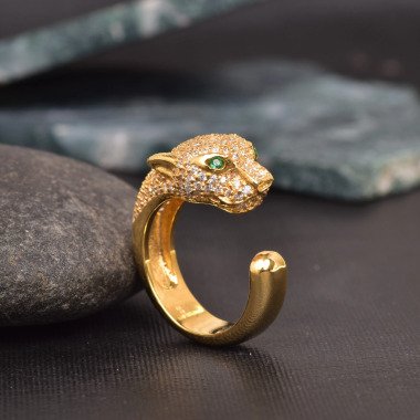 Panther Diamant Ring, Ring Für Frauen, Micro