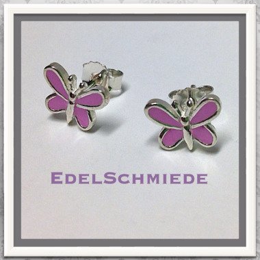 Schmetterling Ohrring & Rosa Schmetterling Ohrstecker 925