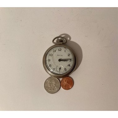 Vintage Metall Taschenuhr, Stierauge, Uhr, Zeit, Stil
