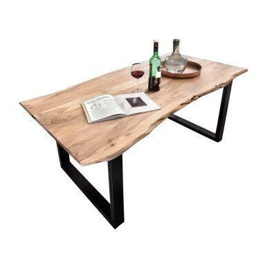 Baumkante-Esstisch TABLES & CO 160 x 85 cm