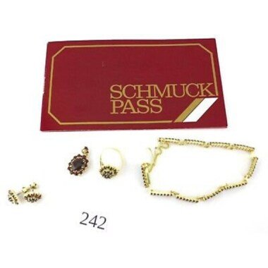 Böhmen Grant Gold Set 585 14K Ohrstecker Anhänger Armband Ring 27, 5 Gramm