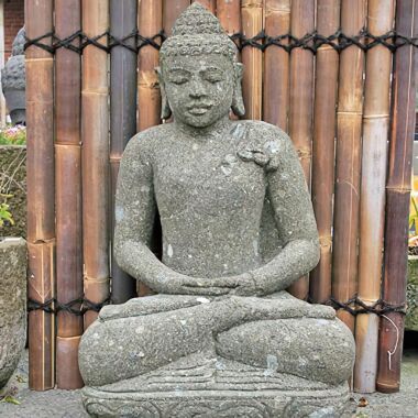 Deko Buddha Chhavi aus Naturstein  Handarbeit / 60 cm