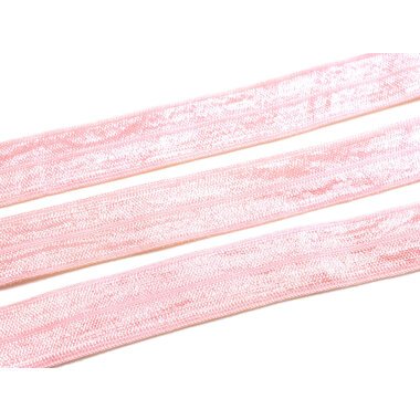 elastisches Gummiband/Faltband in rosa 2 m
