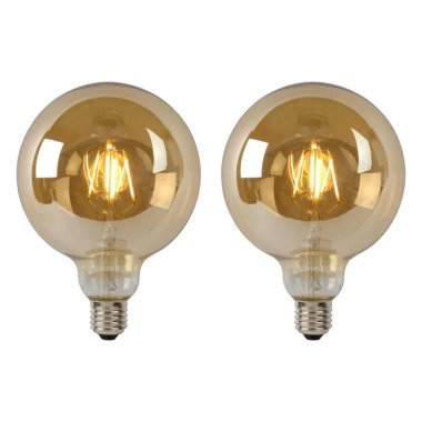 LED Leuchtmittel E27 Globe G125 in Amber